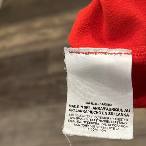 Nike Pro Women's Polka Dot Half Zip Activewear Pullover Red Black Size M - Picture 6 of 8